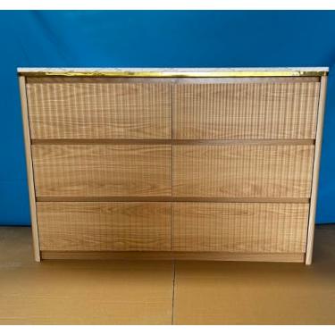 Imagem de Ieejdn Cômoda moderna, 6 gavetas profundas, organizador de roupas, grande armário de armazenamento para sala de estar, quarto, suporte de TV de cômoda, organizador de gaveta de madeira para sala de