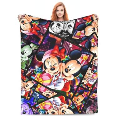 Imagem de Cobertor fofo 152 x 127 cm, cobertor de presente para mulheres e homens, cobertores de flanela macios e felpudos para sofá, viagem