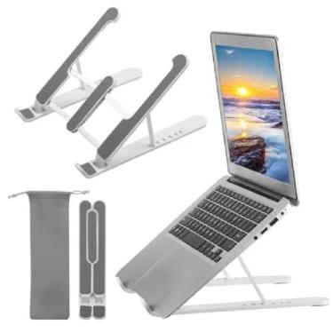 Imagem de Suporte Ajustável para Notebook e Tablet LB-2032, Portátil e Dobrável, 10 a 15.6 Polegadas, com Dissipação de Calor, Material ABS e Alumínio