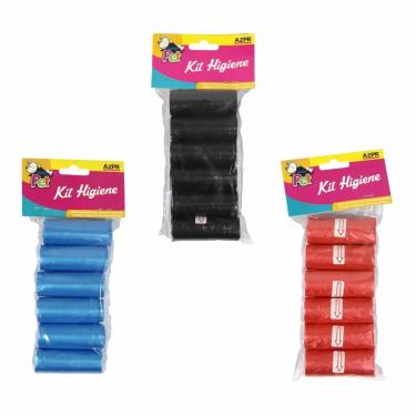 Imagem de Saquinhos Higiênicos Pet Com 6 Rolos Cor Sortida Azpr