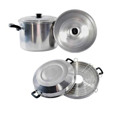 Imagem de Conjunto Forma Pudim Panela 2x1 E Churrasqueira Premium