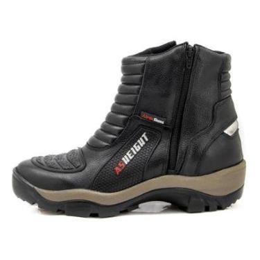 Imagem de Bota Motociclista Masculina As-height Couro Cano Curto-Masculino