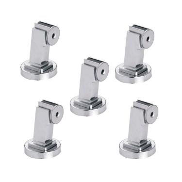 Imagem de Kit 5 Prendedor Fixador Porta Magnetico Cromado U. Mundial