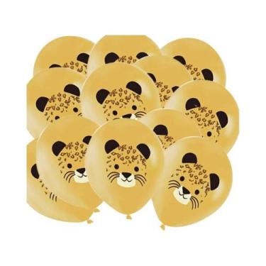 Imagem de Decoração De Festa De Aniversário Infantil Tema Selva Safari 10 Balões