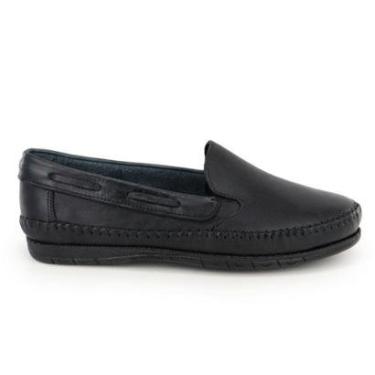 Imagem de Sapato Casual Mocassim Feminino Sapatilha Couro Resistente-Feminino