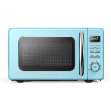 Imagem de Forno Micro-ondas Retrô de Bancada Galanz Azul 20L 700W 110V