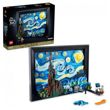 Imagem de LEGO Ideas 21333 – Vincent van Gogh: A Noite Estrelada – Kit de Arte em Blocos para Adultos