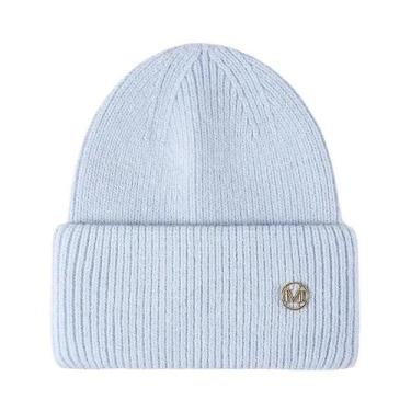 Imagem de Gorro Feminino Quente De Inverno Em Pele De Coelho Genuína, Touca Sóli