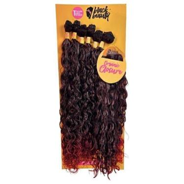 Imagem de Cabelo Closure Ta Babado Orgânico 65/75c Preto/Marsala 1/BUG - Black B