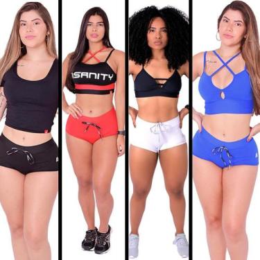 Imagem de Kit - 4 Shorts Feminino Insanity Sunquini Hot Proud, P, Diversos