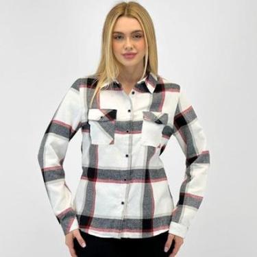 Imagem de Camisa Mosaico Xadrez Flanela Feminina-Feminino