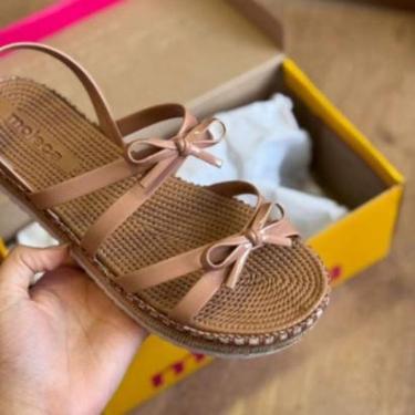 Imagem de Sandália Papete Laço Moleca 5447.522- Nude-Feminino