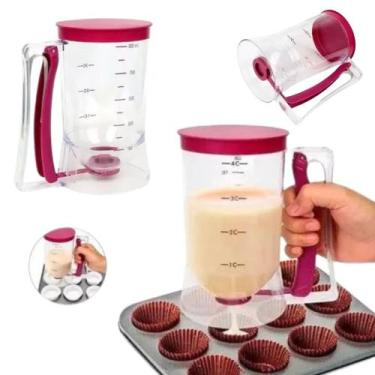 Imagem de Copo Dispenser Dosador de Massas para Cupcakes e Panquecas Copo com Gr