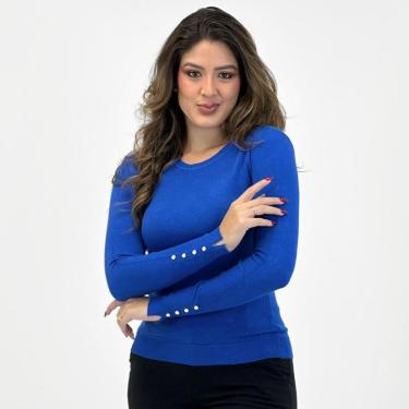 Imagem de Blusa de Lã Dyordhana Básica Gola Redonda Feminina-Feminino