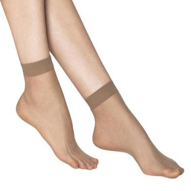 Imagem de Kit 6 pares de meia soquete fina fio 20 loba lupo 05530-001, Pó de arr