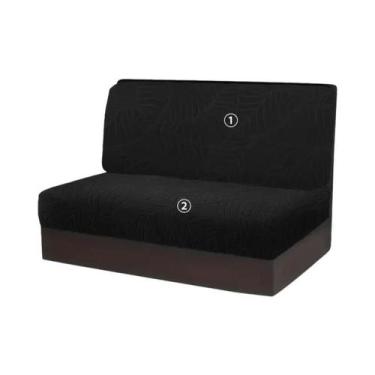Imagem de Capas De Almofada Jacquard Para Dinette De RV, 2 Peças, Elásticas, Sem