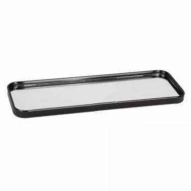 Imagem de Bandeja Decorativa Espelhada Multiuso para Lavabo Banheiro Sala 30X10CM Preto Livon