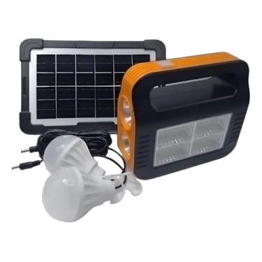 Imagem de Kit Lanterna Luminária Led Luz Placa Solar Recarregável WS-767 - JWS
