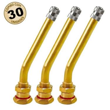 Imagem de 30 Bico Válvula Roda Disco Pneu Sem Câmera Caminhão 90mm - Rotta 376