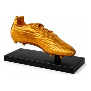Imagem de Troféu De Futebol Artilheiro Chuteira Ouro 20cm Impressão 3d - TOP 3D 