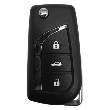 Imagem de Carcaça Chave Canivete Toyota 3 Botões Compatível 2007-2015