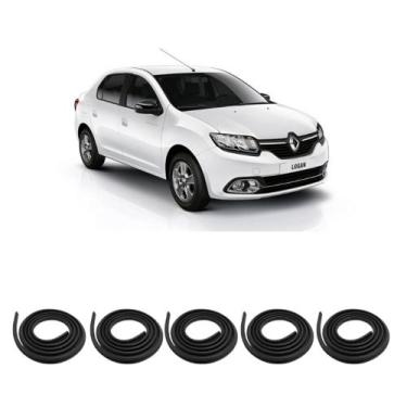 Imagem de Kit Borracha Vedação Das 4 Portas + Borracha Do Porta Mala Logan 2007 