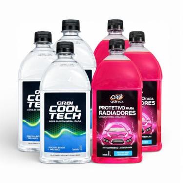 Imagem de Kit Aditivo Radiador ORBI 3L Água +3L Aditivo - 12575, ORBI