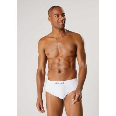 Imagem de Kit 2 Cuecas Slip Sem Costura - Hering, G, Preto, Branco