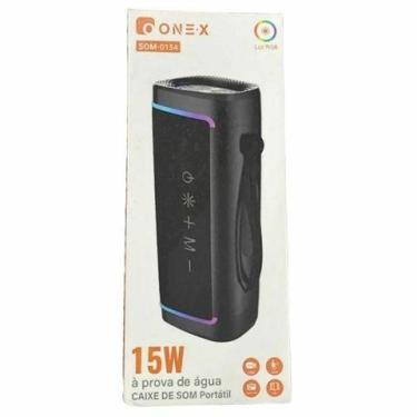 Imagem de Caixa de som portátil bluetooth rgb 15w onex som-0134
