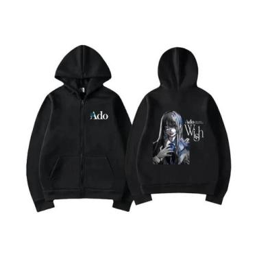 Imagem de Hoodies Com Zíper Em Fleece Para Homens E Mulheres, Estilo Harajuku Y2
