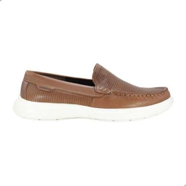Imagem de Mocassim Masculino Pegada em Couro Pinhão, M, Nature pinhao, Conhaque,