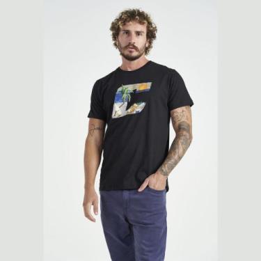 Imagem de Camiseta Colcci Estampada Masculina Preto, Preto, M