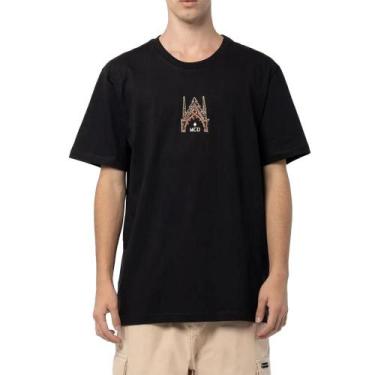 Imagem de Camiseta MCD Hibisco SM25 Masculina Preto, G, Preto