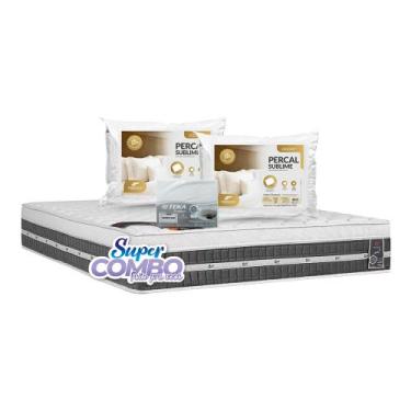 Imagem de Colchão Castor Premium Gel Pocket One Face Queen Size 158x198x32cm - S