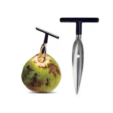 Imagem de Abridor Furador De Coco Manual Pratico Aço Inox - CLINK