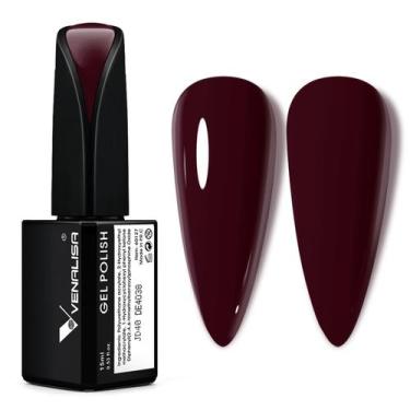 Imagem de Verniz em Gel Vermelho Escuro VENALISA 15ml - Soak Off UV/LED