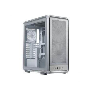 Imagem de Gabinete para Computador Masterframe 500 Mesh Silver MF500M-SHNN-S00 Mid Tower E-ATX Vidro Temperado Prata Cooler Master
