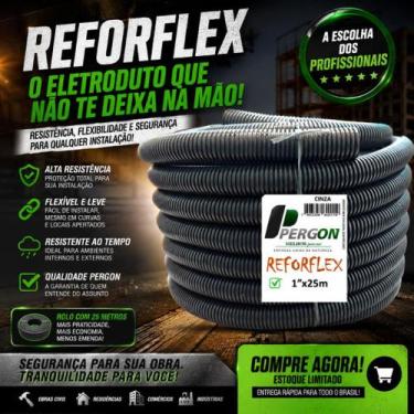 Imagem de  Conduíte Corrugado Cinza DN32 Canduit  Rolo com 25 Metros  - PERGON