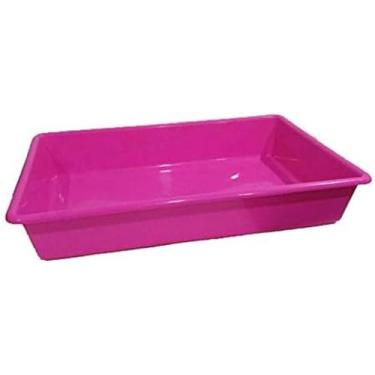 Imagem de Caixa de areia para gatos cor rosa 5l - NACIONAL