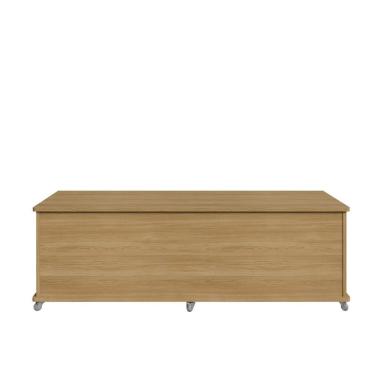 Imagem de Baú de Armazenamento Lens Hannover 135CM Suede com Estrutura em MDF Hannover Casah