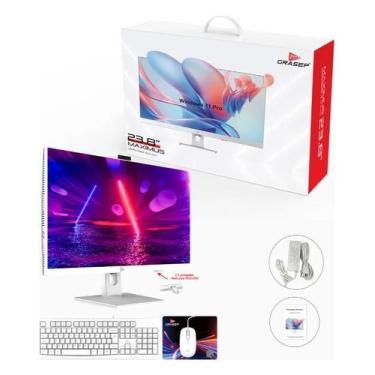 Imagem de Computador All In One tela 23.8-I7-6500u 16G 256GB D-AI18 Cor:Branco -