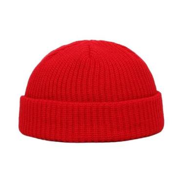 Imagem de Gorro Unissex De Lã Quente Para Inverno, Estilo Pescador, Curto, Com P