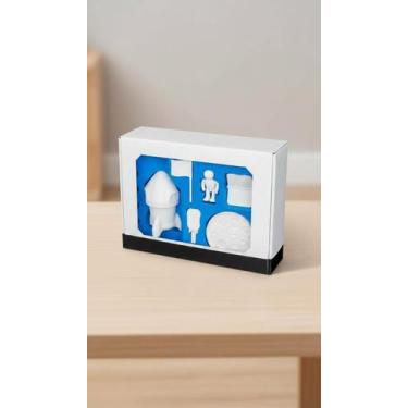 Imagem de Kit Infantil Espacial Massinha Foguete e Acessórios - Congratulations 
