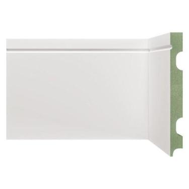 Imagem de Rodapé MDF Frisado 15CMX2,40m 1503 Moldufama Kit 7,2m