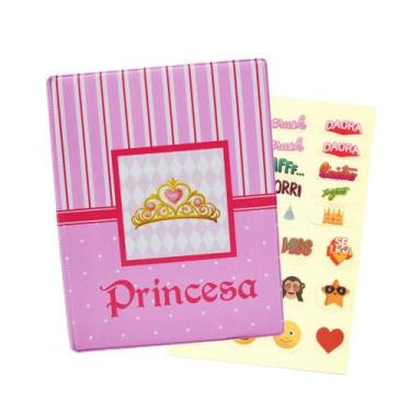 Imagem de Álbum de 500 fotos 10x15 Princesa Coroa Dourada + ADESIVO - TUDOPRAFOT