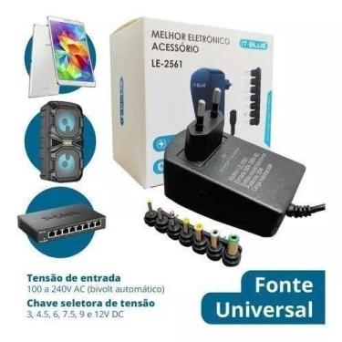 Imagem de Fonte De Alimentaçao Universal 3V, 4.5V, 6V, 7.5V e 12V DC/7pinos 3A 3