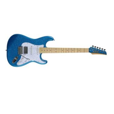 Imagem de Guitarra seizi fun katana musashi hss royal blue sparkle c/ bag