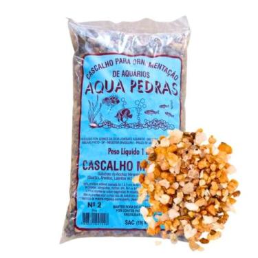 Imagem de Aqua Pedras Substrato Mineiro 2 1Kg Aquário Lago Jardim