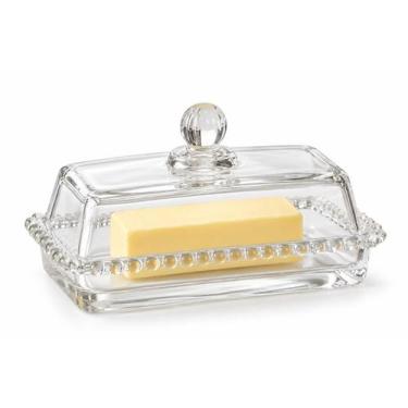 Imagem de MANTEIGUEIRA COM TAMPA PEARL CRISTAL WOLFF 17 C GRANDE VIDRO cor:trans