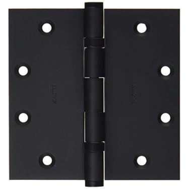 Imagem de Baldwin Dobradiça de encaixe quadrada com rolamento esférico 1046190I, Dobradiça Armario, preta